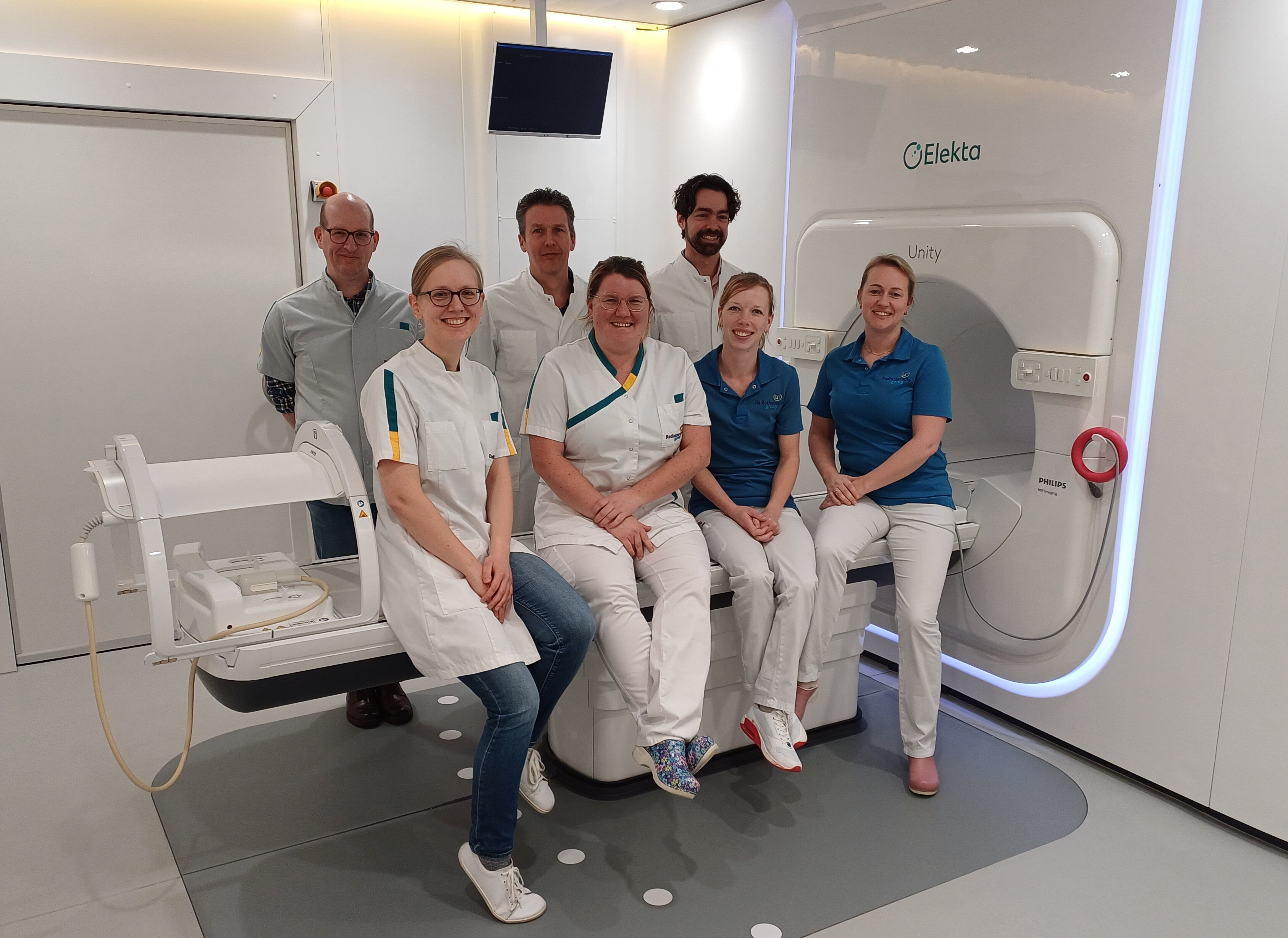 Medewerkers Radiotherapiegroep bij de MR-linac